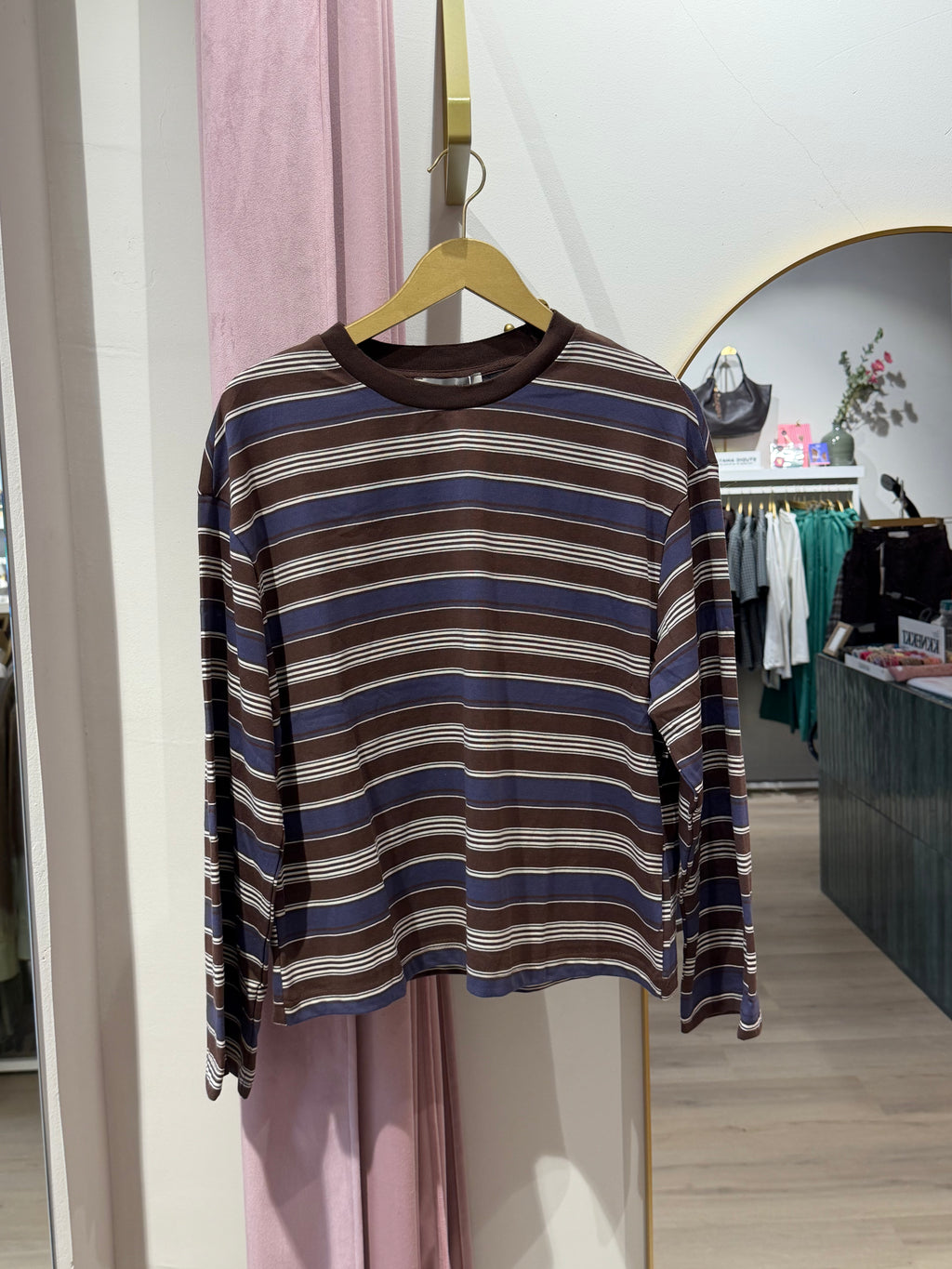 Longsleeve Millie | blue/brown