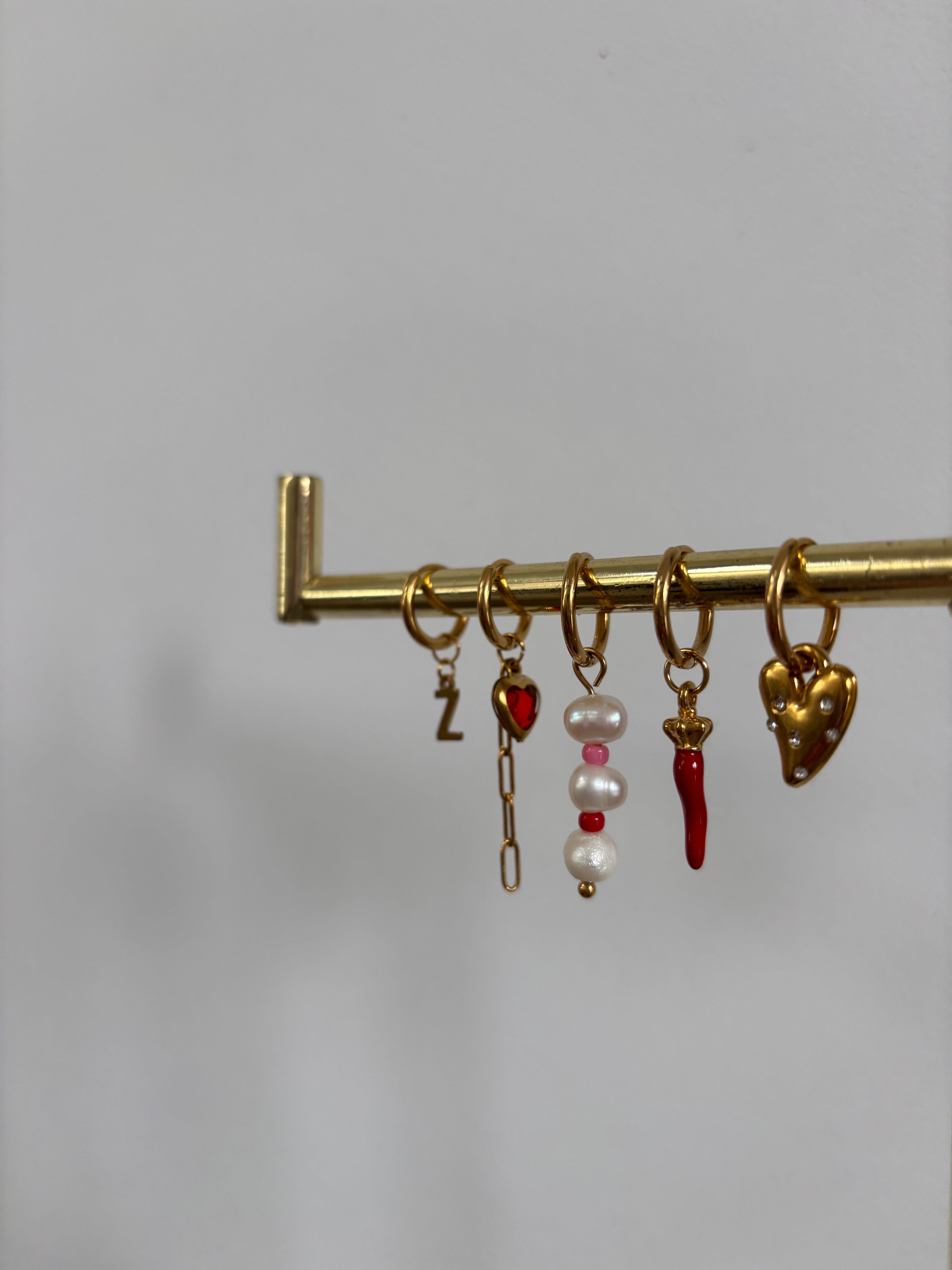 Colour pearl hoop | per stuk