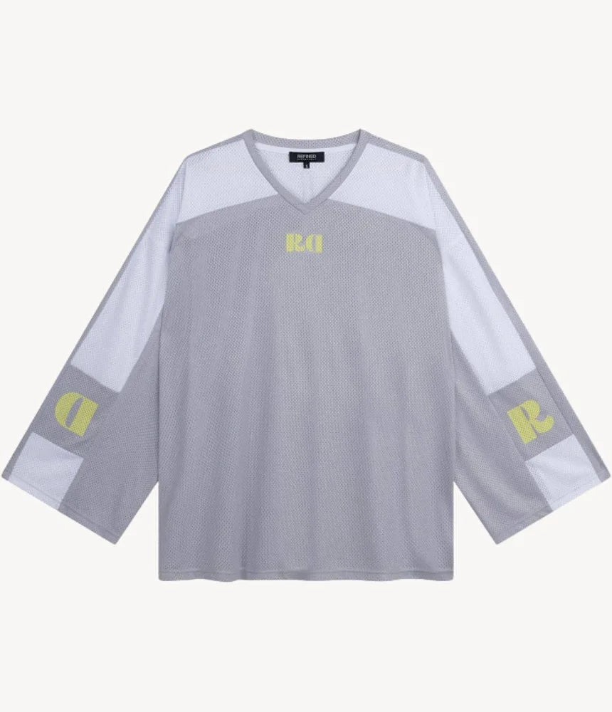 Shirt oversized Yeady silver grey | Refined Department