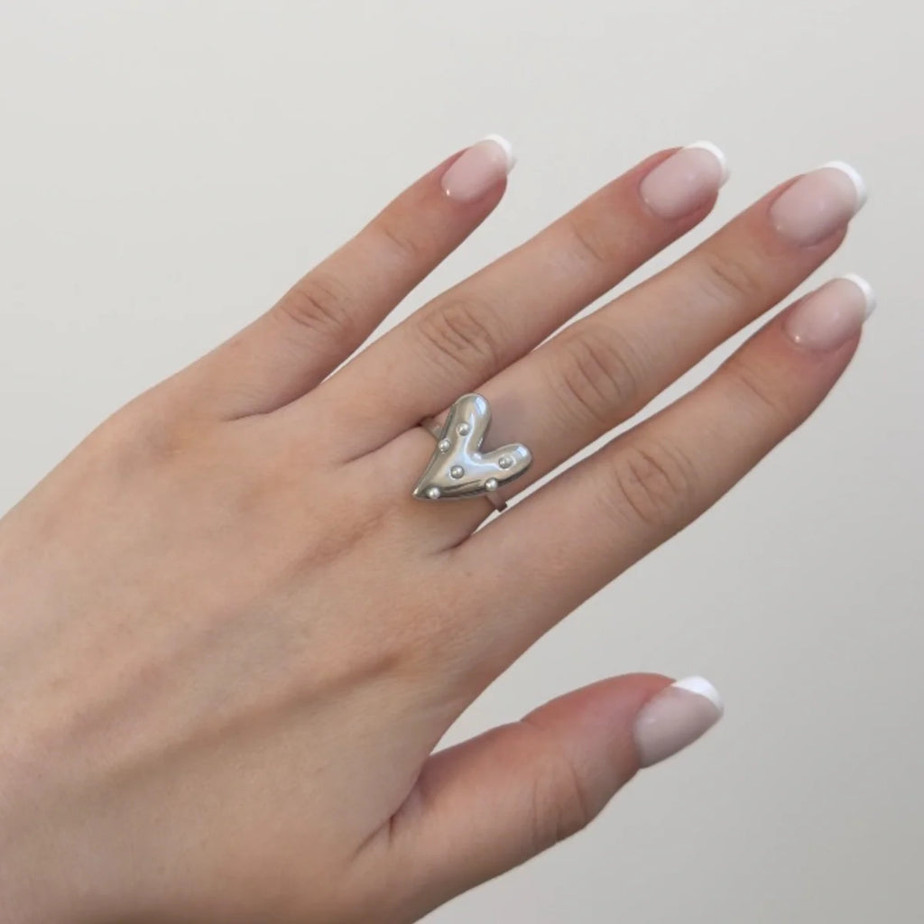 Ring sweet heart | goud & zilver