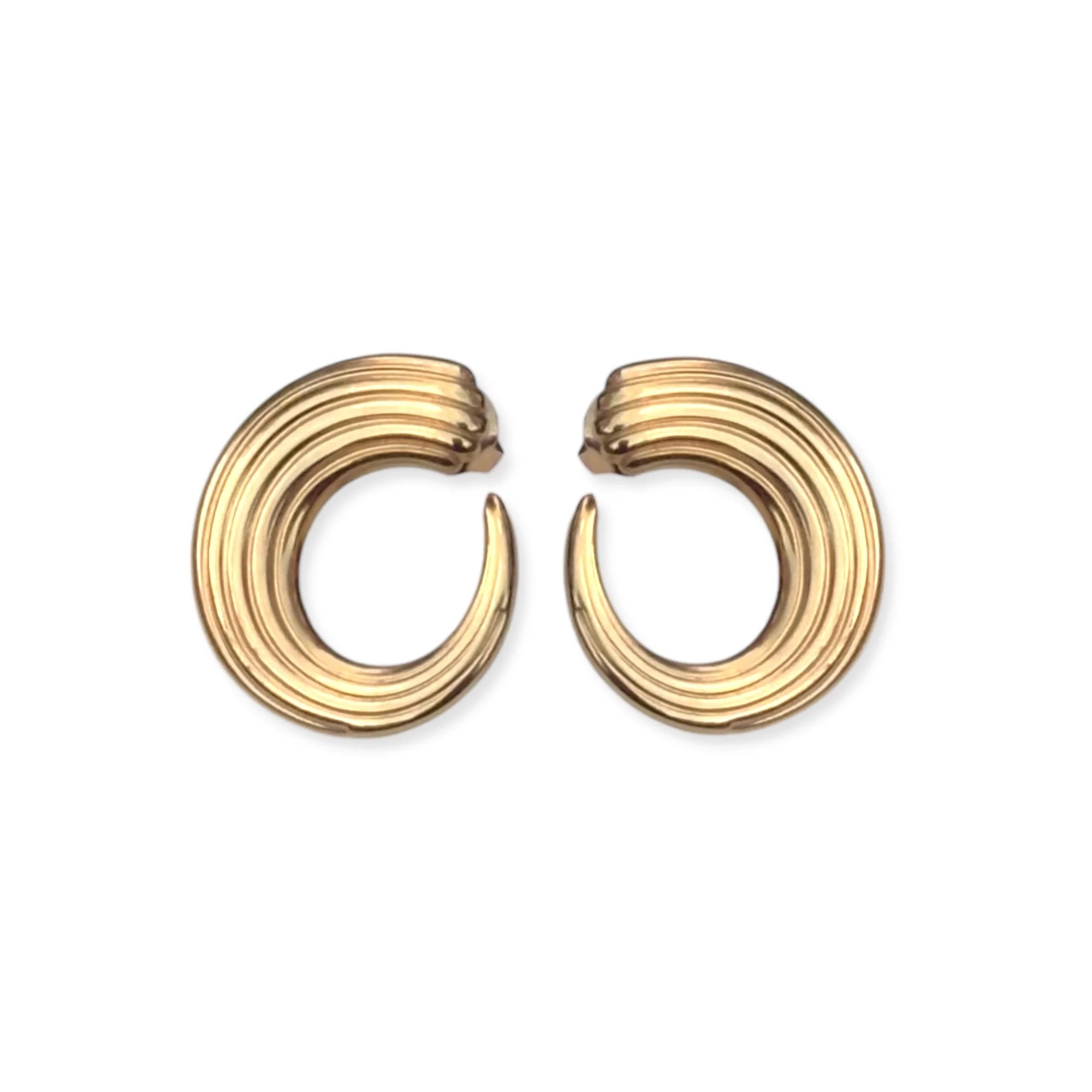 Earrings Golden Waves | Studio Frenchie