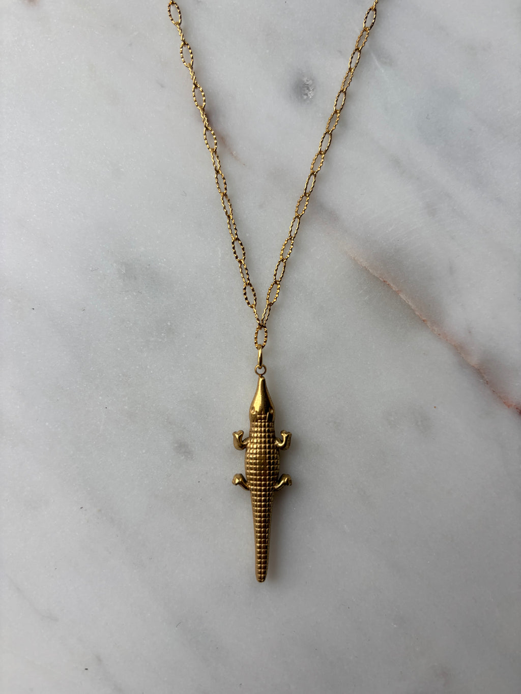 Krokodil ketting | lang