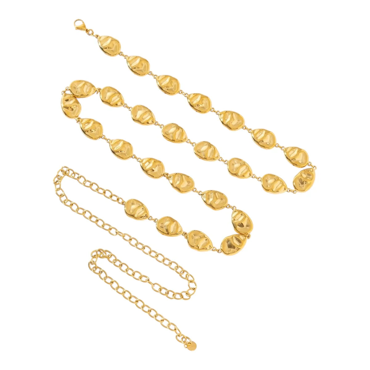 Oval bellychain / riem