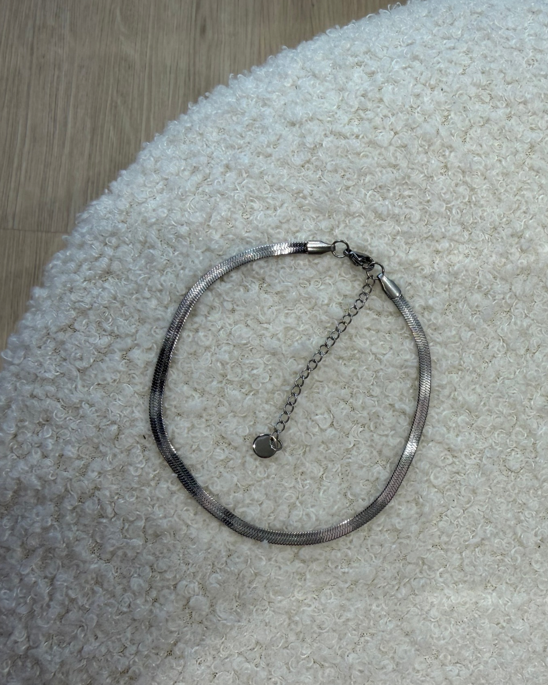 Zilver bold | Enkelbandje