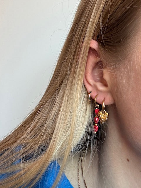 Shine a light earring | goud | per stuk