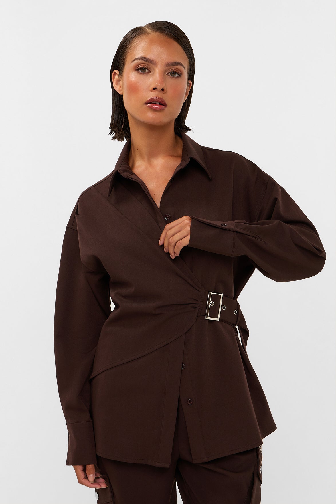 Studio Amaya Roos Blouse | Brown