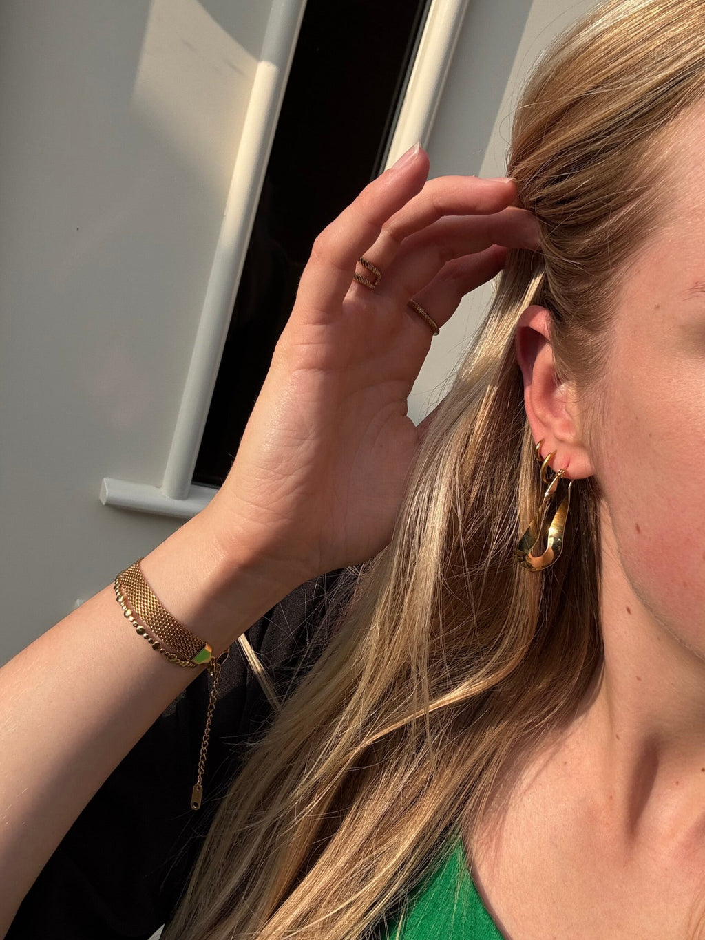 Wavey earrings