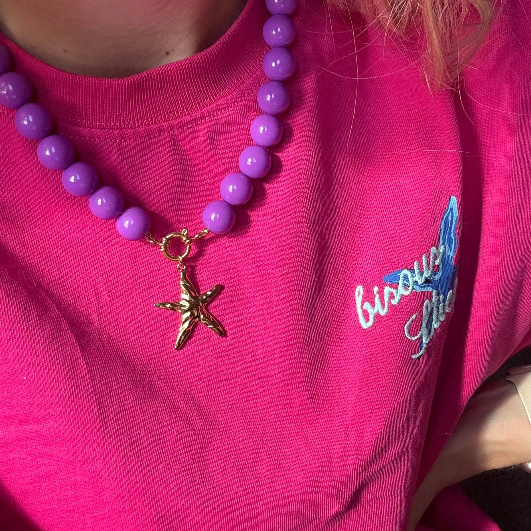 Bold beads necklace | groen | kies je eigen bedel