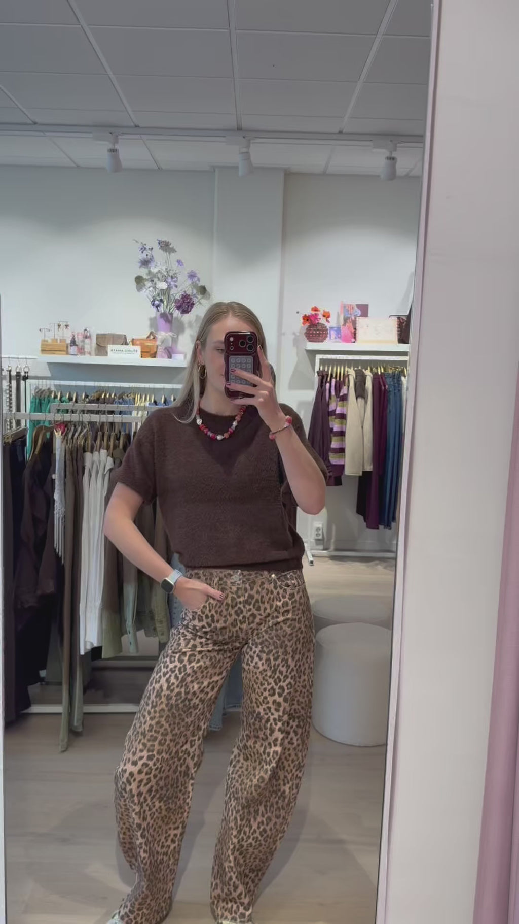 Luipaard barrel jeans | Queen Hearts